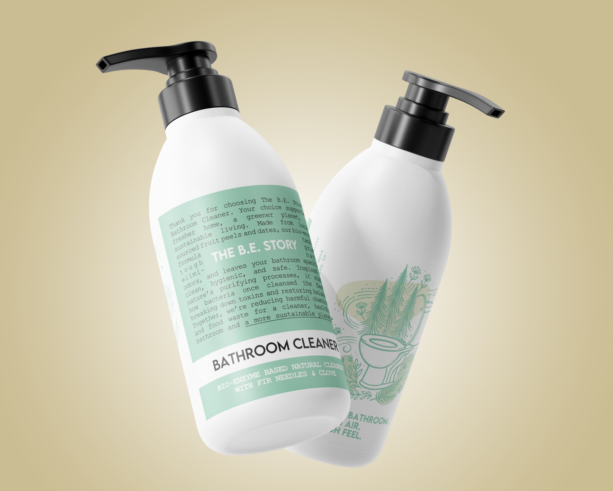 Bathroom Cleaner — sage green