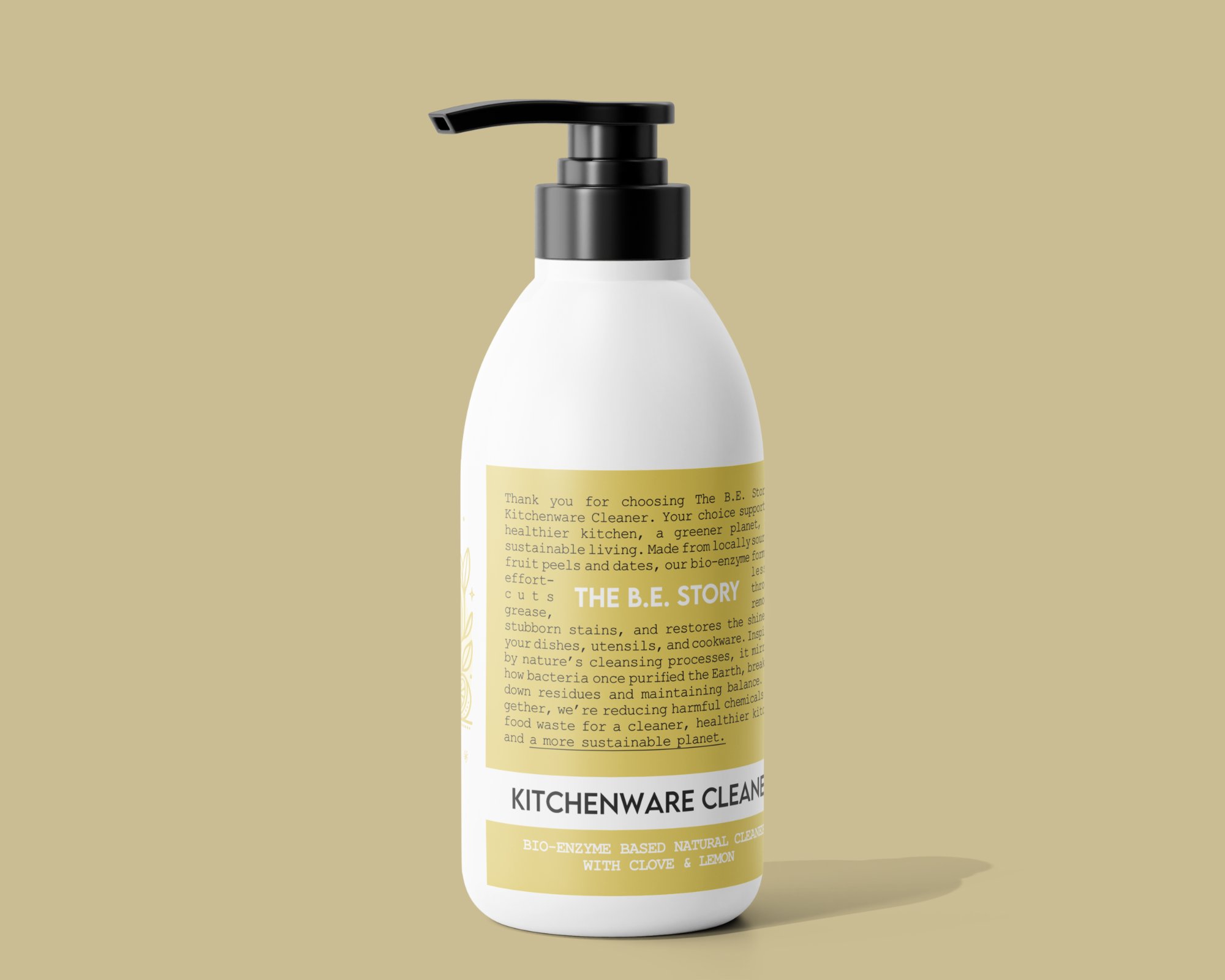 Kitchenware Cleaner — olive yellow