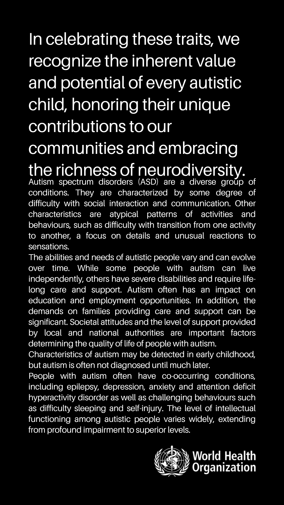 Canbridge Autism Week post 2